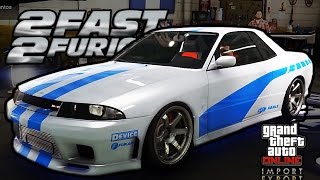 GTA 5 Online Elegy Retro Custom! (Paul Walker Skyline) R32! GTA 5 Online Elegy Retro Custom! (Paul Walker Skyline) R32!