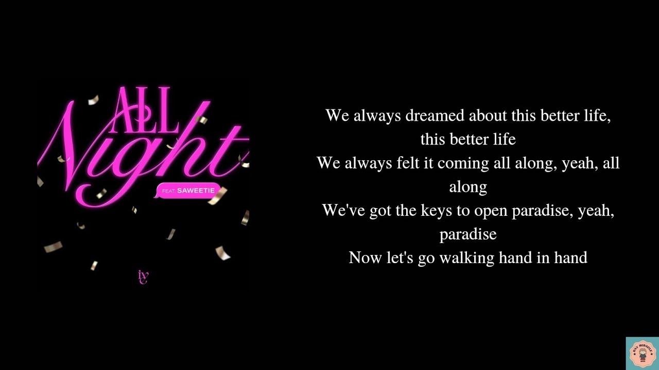 IVE - 'ALL NIGHT' Lyrics - YouTube