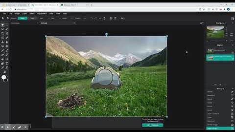 Pixlr.com Layers and Magic Wand tool