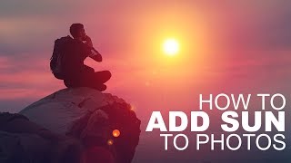 How to Add Sun to Photos in Photoshop using Blending Modes - 