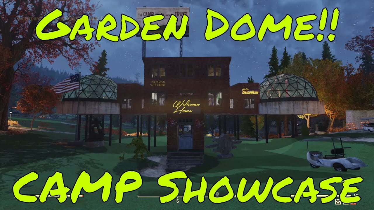 💠Fallout 76 C.A.M.P Showcase! Garden Dome Home💠 YouTube