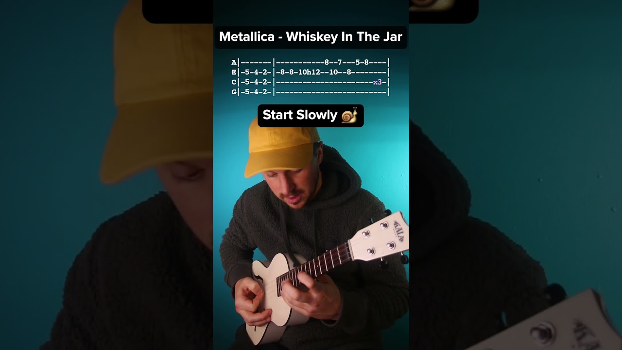 How to play Metallica - Whiskey In The Jar on the ukulele