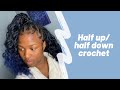 Half up/ half down crochet