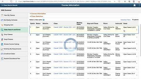 Tutorial: Add Classes at LAVC