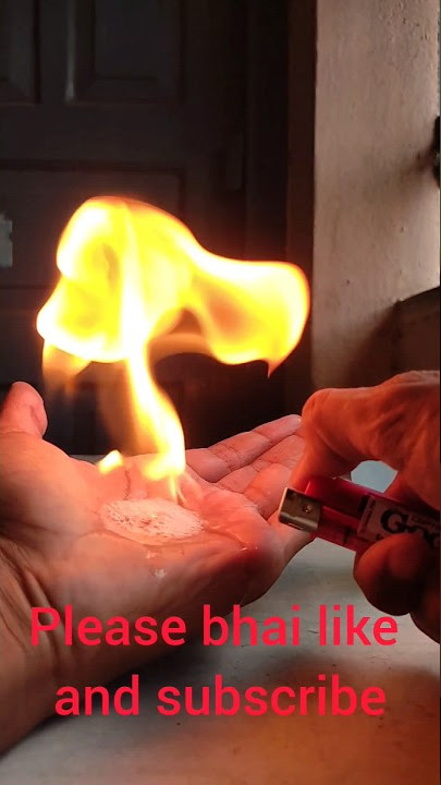 Hand Fire🔥 Science #shorts  #experiment #shortsfeed