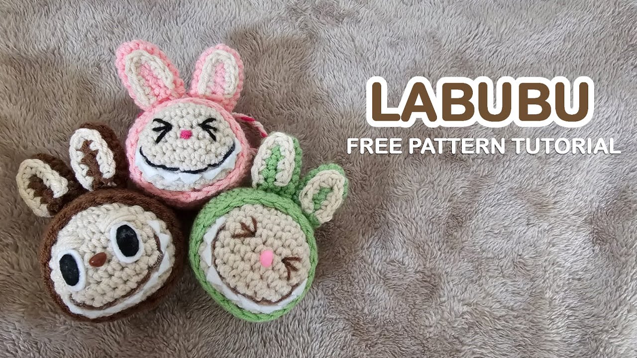 EASIEST LABUBU CROCHET (So Cute You’ll Cry! 😍) | Step-by-Step Free Pattern Tutorial for Beginners
