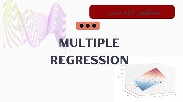 Multiple Regression  Fitting Plane to data | in Urdu/ Hindi