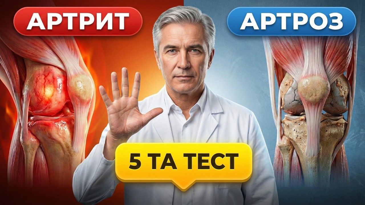 ТИЗЗА ОҒРИҒИ: АРТРОЗМИ ЁКИ АРТРИТ? УЙ ШАРОИТИДА 5 ТА МУҲИМ ТЕСТ!