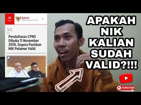 Cara Cek Validitas NIK  Syarat Untuk Daftar CPNS 2019