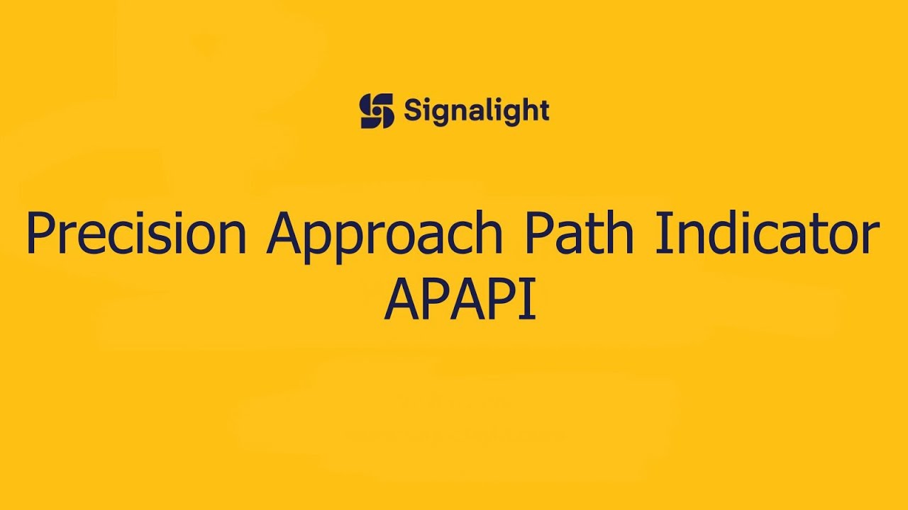 Precision Approach Path Indicator – APAPI simulation - YouTube