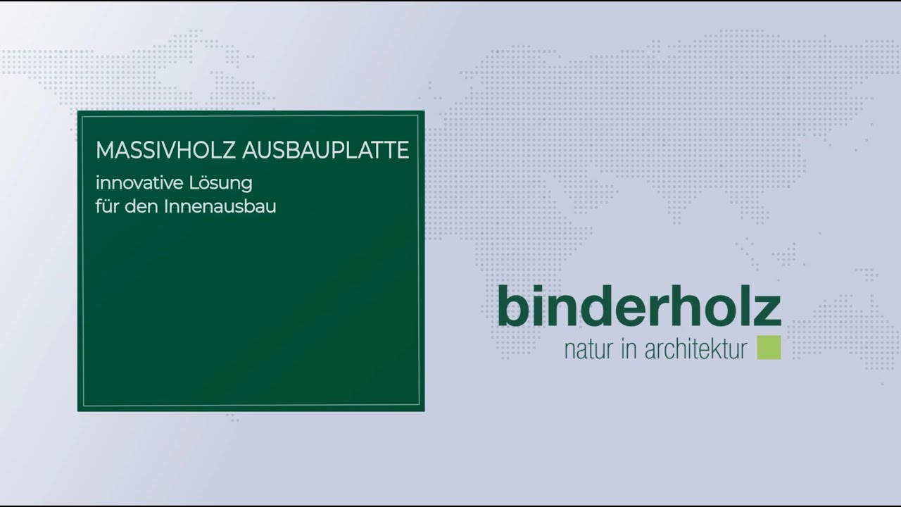 3-Schicht-Massivholzplatte Ausbauplatte Anwendungsvideo