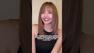 Lisas Messages After Winning Best Kpop Award At Vmas 2025.