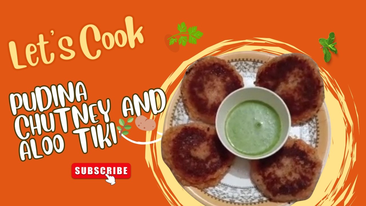 Crispy Aloo Tikki with Fresh Pudina Chutney 🌿🥔 | Easy Homemade Snack Recipe | Street Style Taste