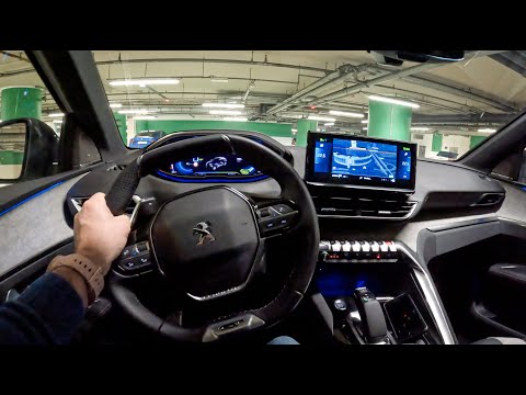 2022 Peugeot 3008 Hybrid 4 [ GT-pack ] 300 HP 4WD Night | POV Test Drive #1090 Joe Black