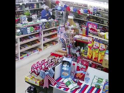 Elderly store owner
