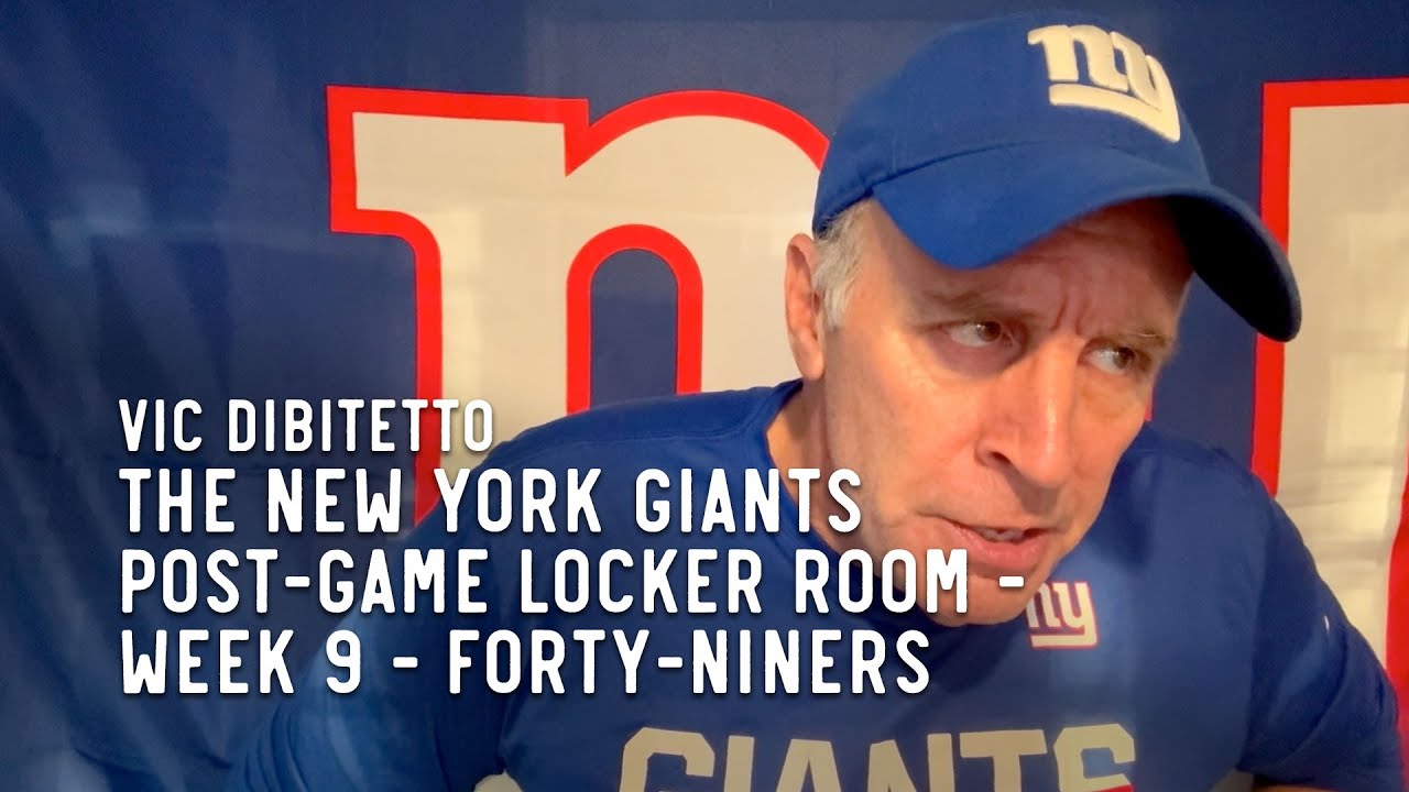 The New York Giants Post-Game Locker Room - Week 9 - Forty-Niners