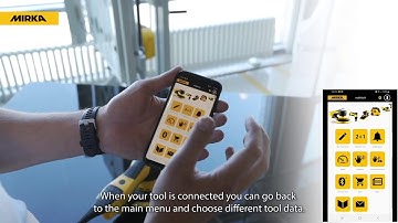 How to connect a Mirka® DEROS to BT and measure vibrations with myMirka