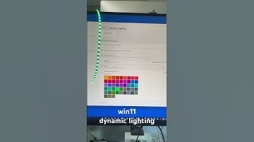 dynamic lighting Windows 11 RGB lighting Controls