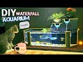 Make A Modern Pond Miniature Waterfall Aquarium with A Filter System - DIY AQUARIUM DECORATIONS