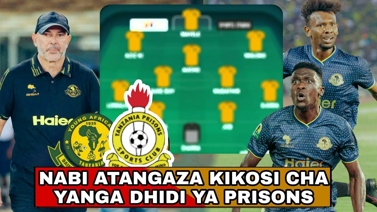 Hiki hapa Kikosi Cha Yanga Kinachoanza leo Dhidi ya Tanzania Prisons ...