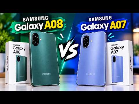 هل الفرق يستاهل 🔥 مقارنة نارية بين Samsung A08 ضد Samsung A07 | تشتري مين فيهم ؟