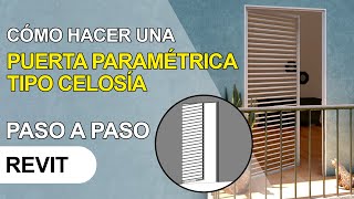 Cómo hacer una Puerta Batiente Paramétrica tipo Celosía en Revit (Paso a Paso) screenshot 2