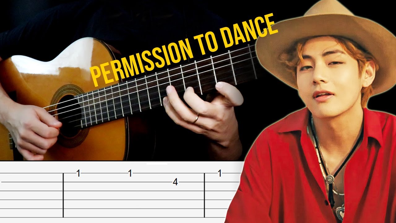 PERMISSION TO DANCE (BTS) Guitar Tab Tutorial