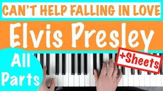 How to play CAN'T HELP FALLING IN LOVE - Elvis Presley Piano Tutorial