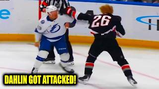 Darren Raddysh Rasmus Dahlin Fight Scrum | Buffalo Sabres vs Tampa Bay Lightning 2026 Highlights
