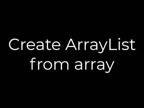 Java :Create ArrayList from array(5solution)