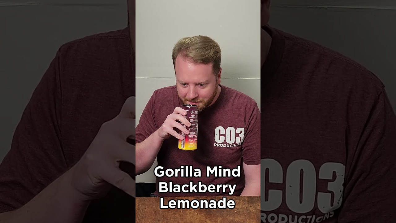Gorilla Mind - Blackberry Lemonade  | Taste and Rank Every Zero Sugar Drink #zerosugar #shorts