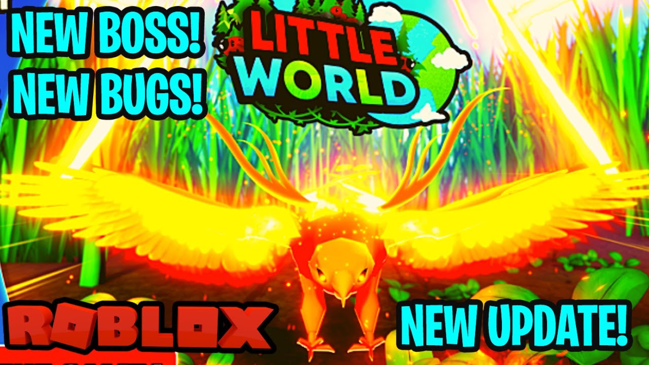 NEW PHOENIX EAGLE BOSS & 3 NEW BUGS IN ROBLOX LITTLE WORLD! 😱
