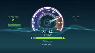 My TPG NBN FTTP Speedtest