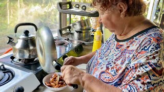 DELICIOUS PORK TOCINO FROM MAMA OLGA! Going to a new beach!
