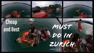 Low budget FUN (Summer Zurich) #tibetanyoutuber #tibetanvlogger #switzerland #zurich #boat #insta360