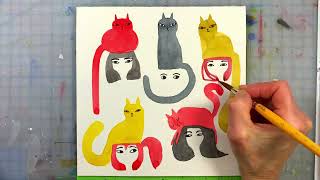 How to Paint a Cat on Head