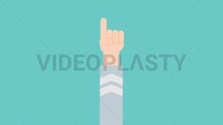Hand Gesture: One Animation [MOV & GIF]