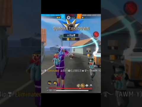 Free Fire  AWM 1V/s 4 AWM