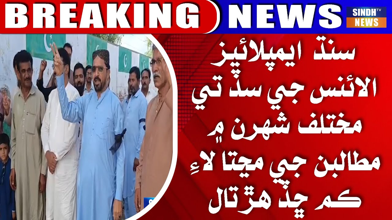 Sindh Employees Alliance Ji Sada Te Mukhtalif Shahran Mein Matlaban Ji Manjta Lai Kam Chhadd Hartal