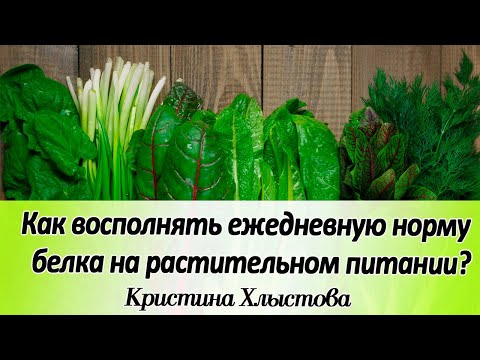 Как восполнять ежедневную норму белка на растительном питании? | Кристина Хлыстова