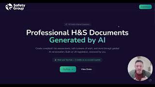 AI Risk Assessment & RAMS Software for UK Businesses | HSdocs by Safety Group