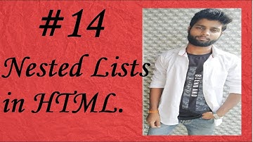 How to Create Nested list or Combining List in HTML | #htmlprogramming | Combining list in HTML