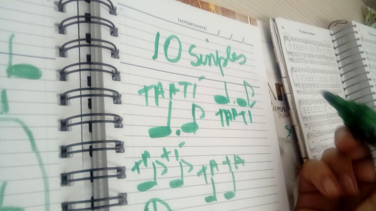 Solfejo TAati seminima pontuada com colcheia  passo a passo