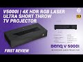 BENQ V 5000i | 4K HDR RGB Laser Ultra Short Throw TV Projector | Best Home Cinema Projector