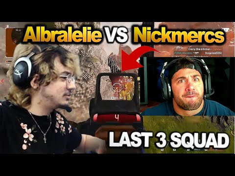 Nickmercs team vs Albralelie team in ALGS SCRIMS!! LAST 3 SQUAD ( apex ...