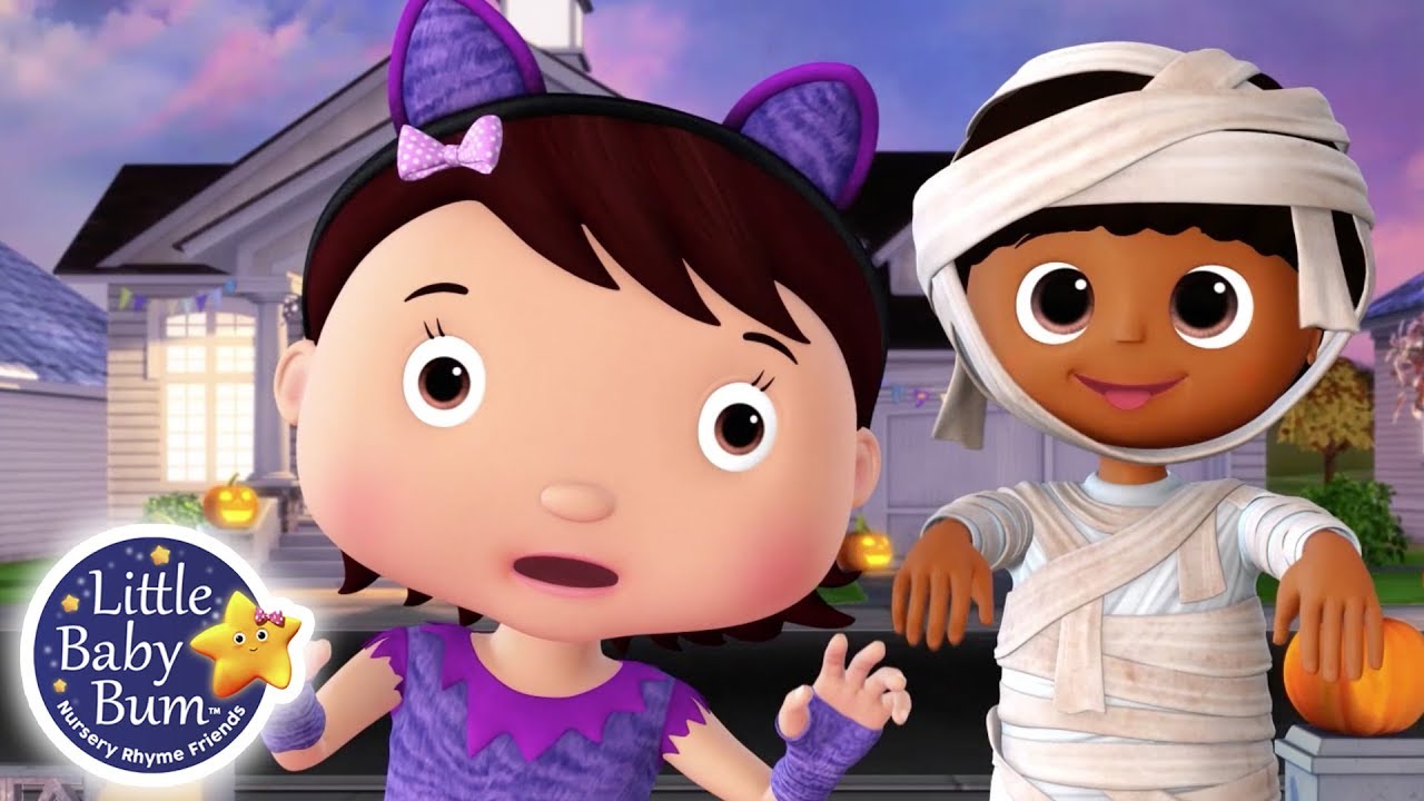 Halloween Nursery Rhymes for Kids | Trick or Treat Song | Little Baby ...