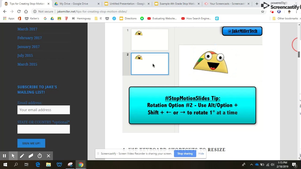 Stop Motion Animation Tips - Mrs. Keilen's Technology Webpage