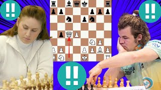 Uncomplimentary chess game | Judit Polgar vs Magnus Carlsen