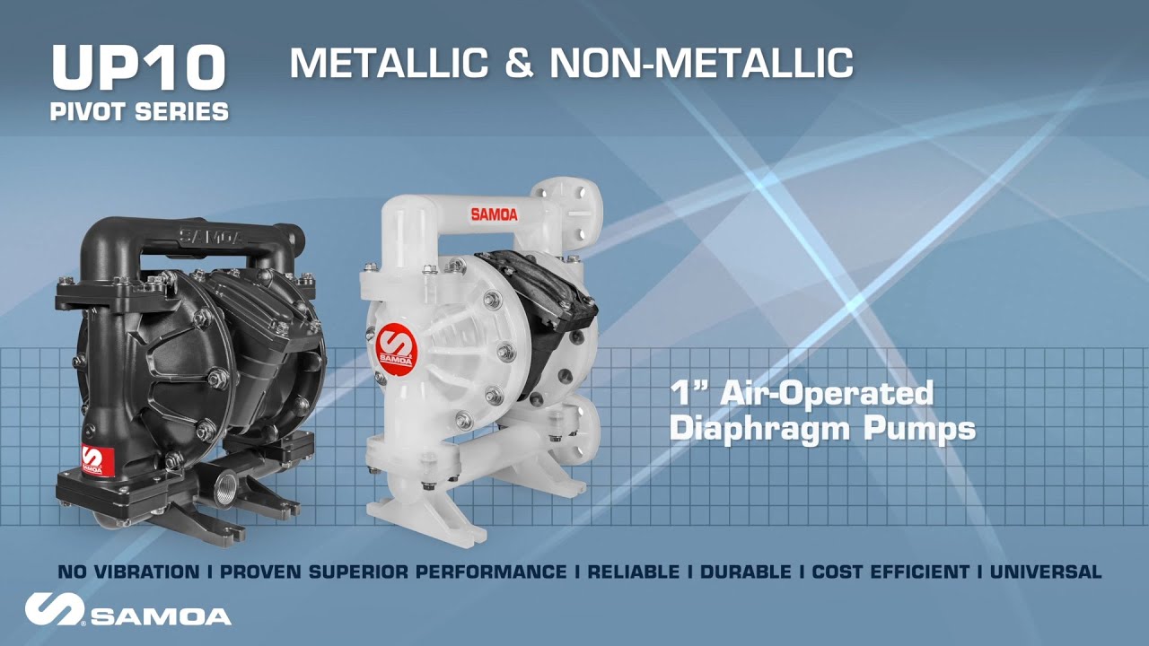 SAMOA UP10 1" Air operated Double Diaphragm Pumps (AODDP) YouTube