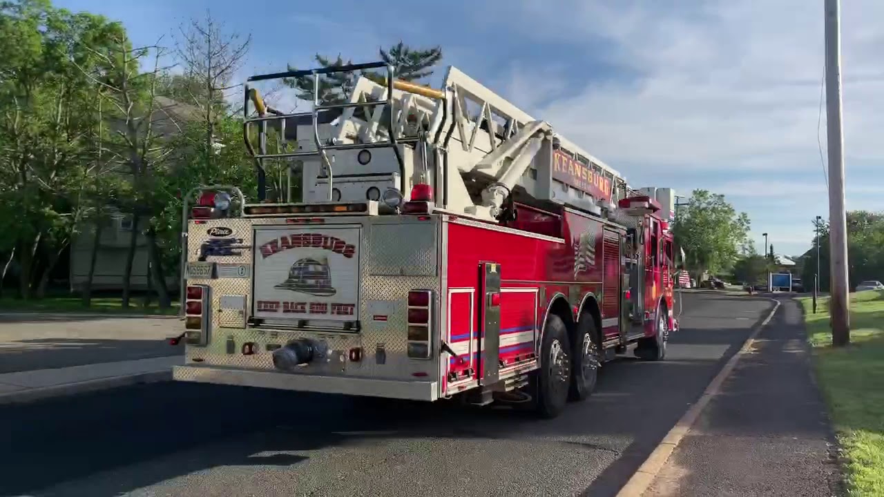 Keansburg Fire Department Tower Ladder 46 (21190) returning YouTube